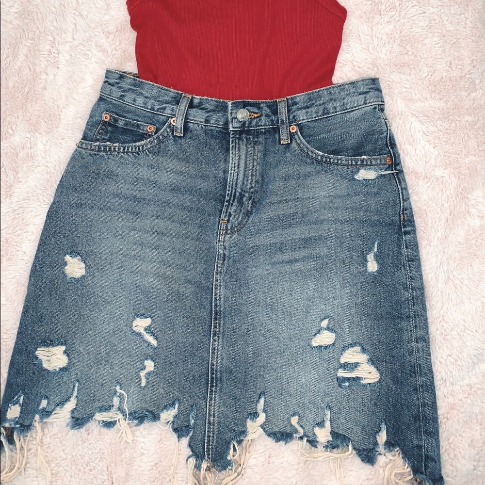The mini skirt in sunset blue💙